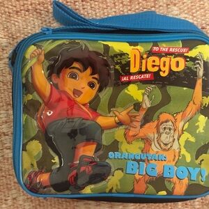 Y2K 2011 Diego Adventure Lunch Box - Blue and Yellow